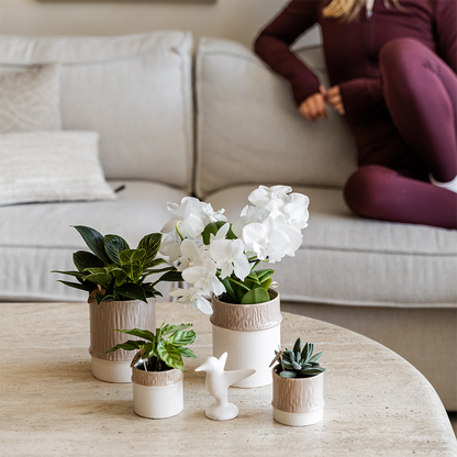 Kolibri Home | Tree Übertopf - Sand - Ø9cm
