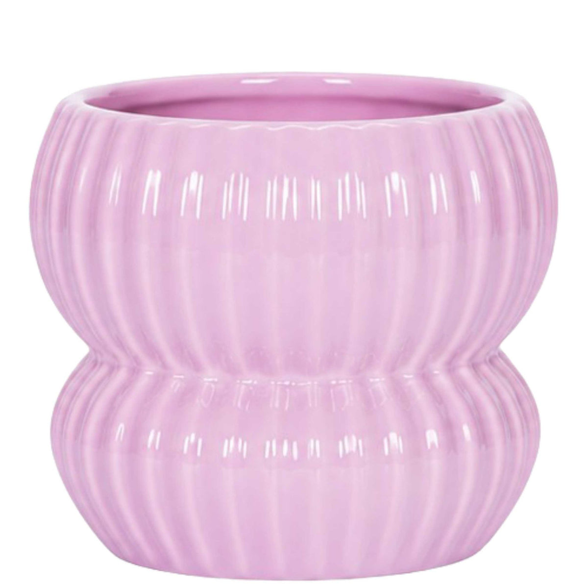 Kolibri Orchids | Weiße Lausanne Orchidee + Horizon Übertopf rosa – Topfgröße Ø12cm | blühende Zimmerpflanze – frisch vom Züchter