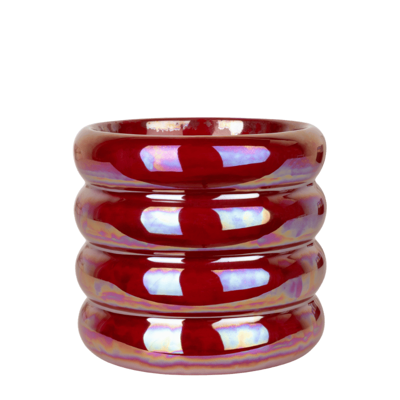 Kolibri Home | Glow Übertopf - Rot - Ø9cm