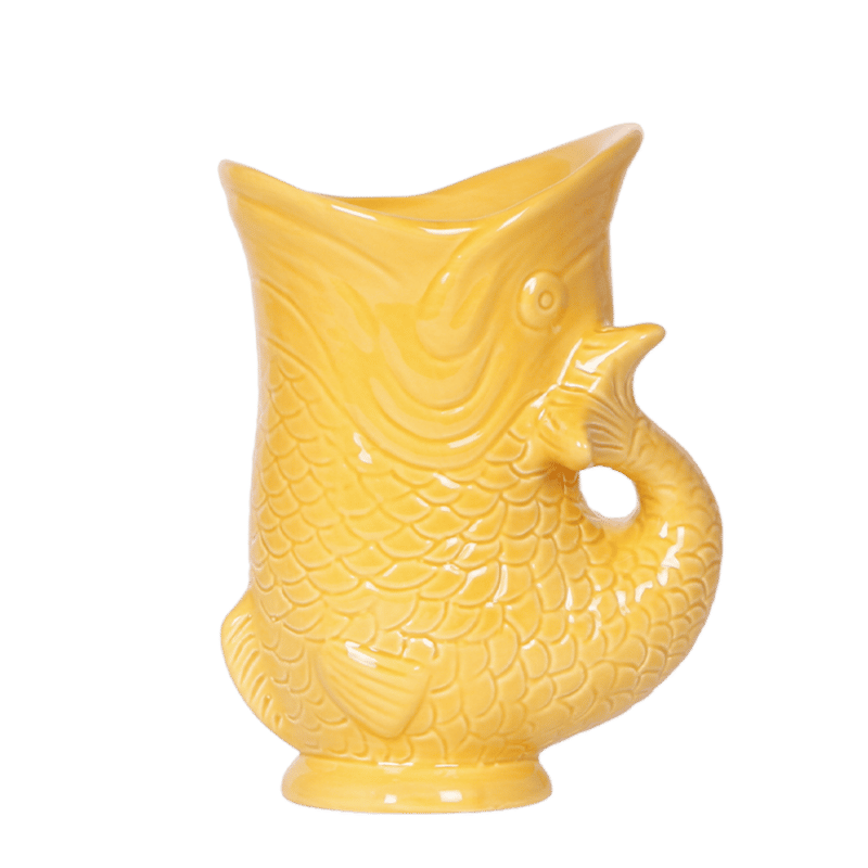 Kolibri Home | Fish Übertopf - Gelborange - Ø9cm