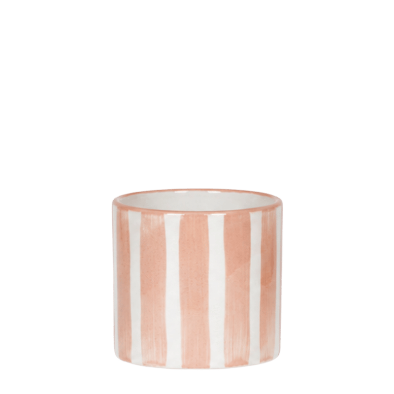 Kolibri Home | Painted Stripe Übertopf - Nude - Ø6cm
