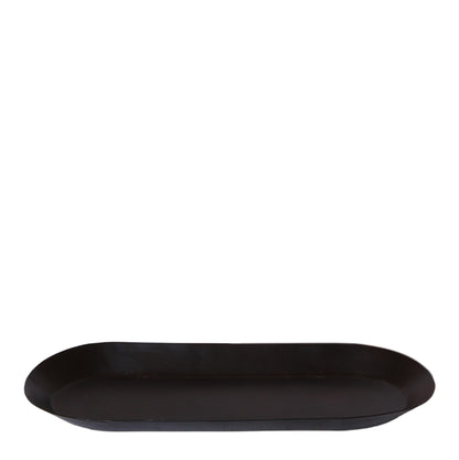 Kolibri Home | Teller oval - Ovales Tablett Ø30cm - Black
