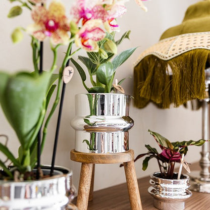 Kolibri Home | Chrome-Übertopf - Ø9cm