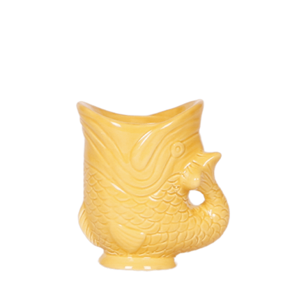 Kolibri Home | Fish Übertopf - Gelborange - Ø6cm