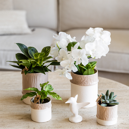 Kolibri Home | Tree Übertopf - Sand - Ø9cm