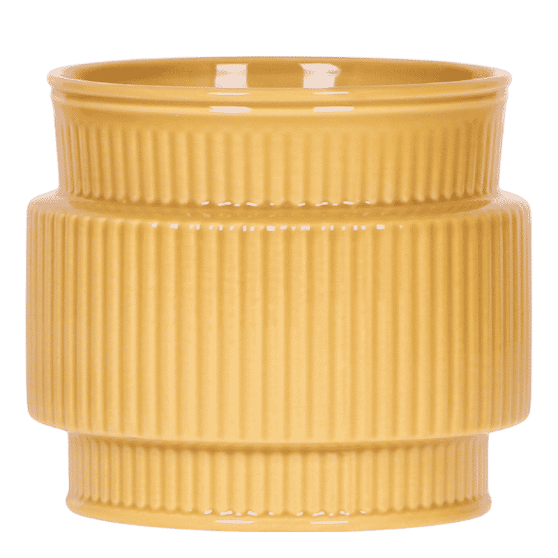 Kolibri Home | Allure Übertopf - Mosterdgeel - Ø12cm